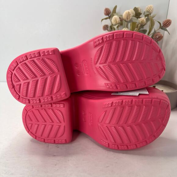Crocs Siren Platform Clog Pink Barbie Chunky Women’s 11/Men's 9 NWT - Picture 10 of 11